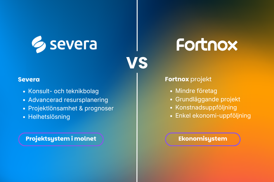 Severa eller Fortnox projekt?