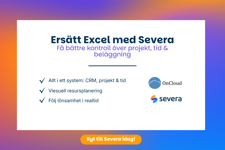 Ersätt Excel med Severa